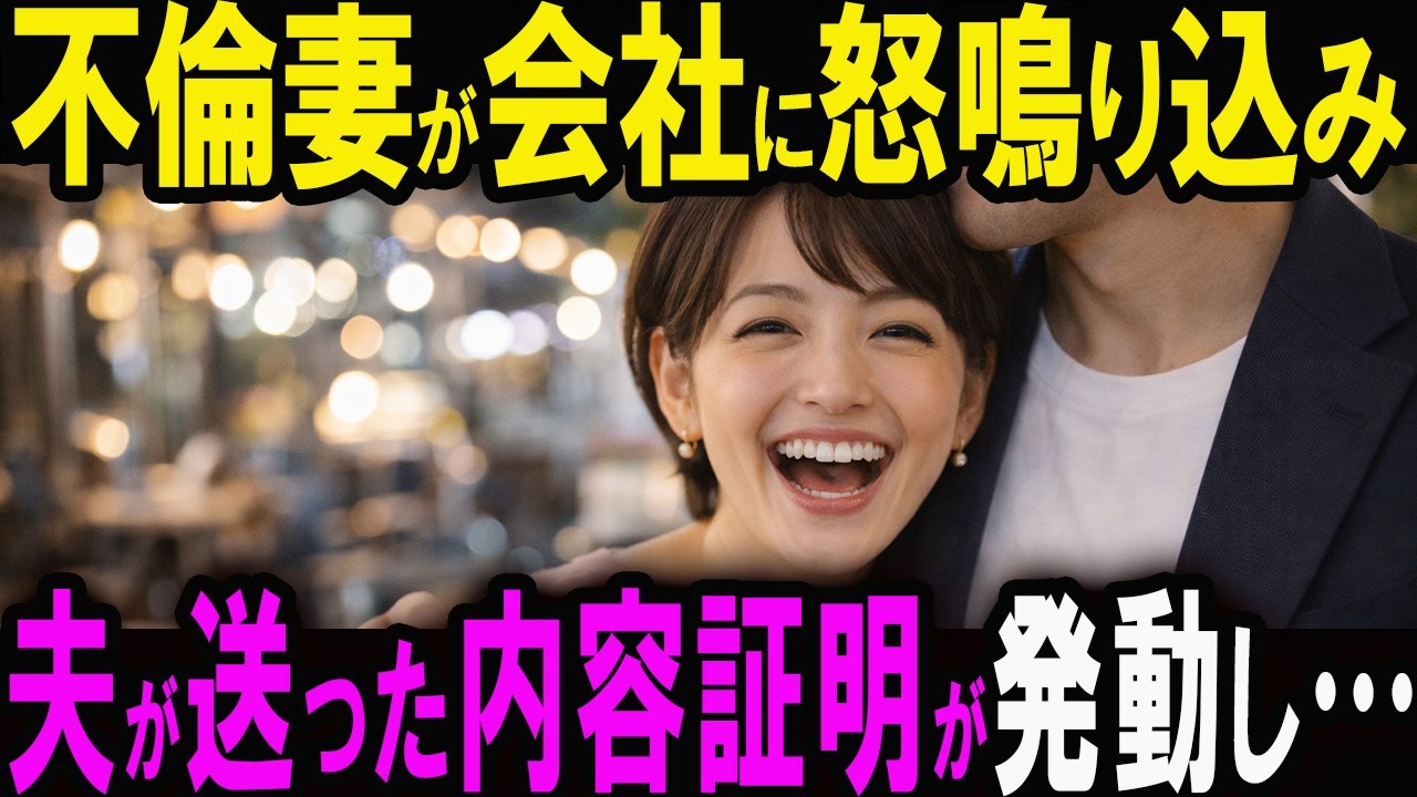 【修羅場】離婚届にキレた不倫妻が間男を連れて夫の会社に怒鳴り込み。待っていたのは姉の冷たい視線と…【スカッと】