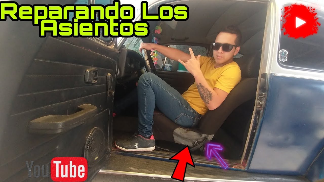 Reparando los asientos del vocho de modelo viejo / Que deslice bien