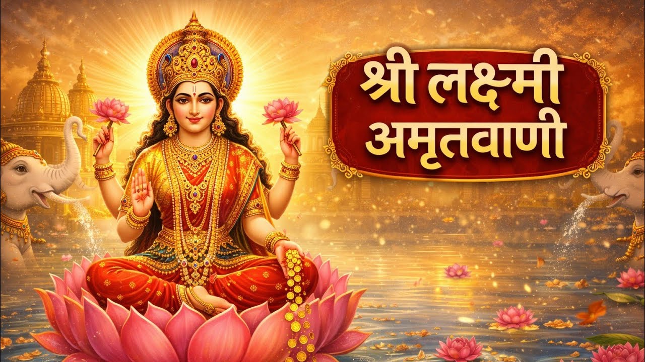श्री लक्ष्मी अमृतवाणी 🙏 | सुबह सुनें माता लक्ष्मी की कृपा पाने के लिए | Shri Lakshmi Amritvani