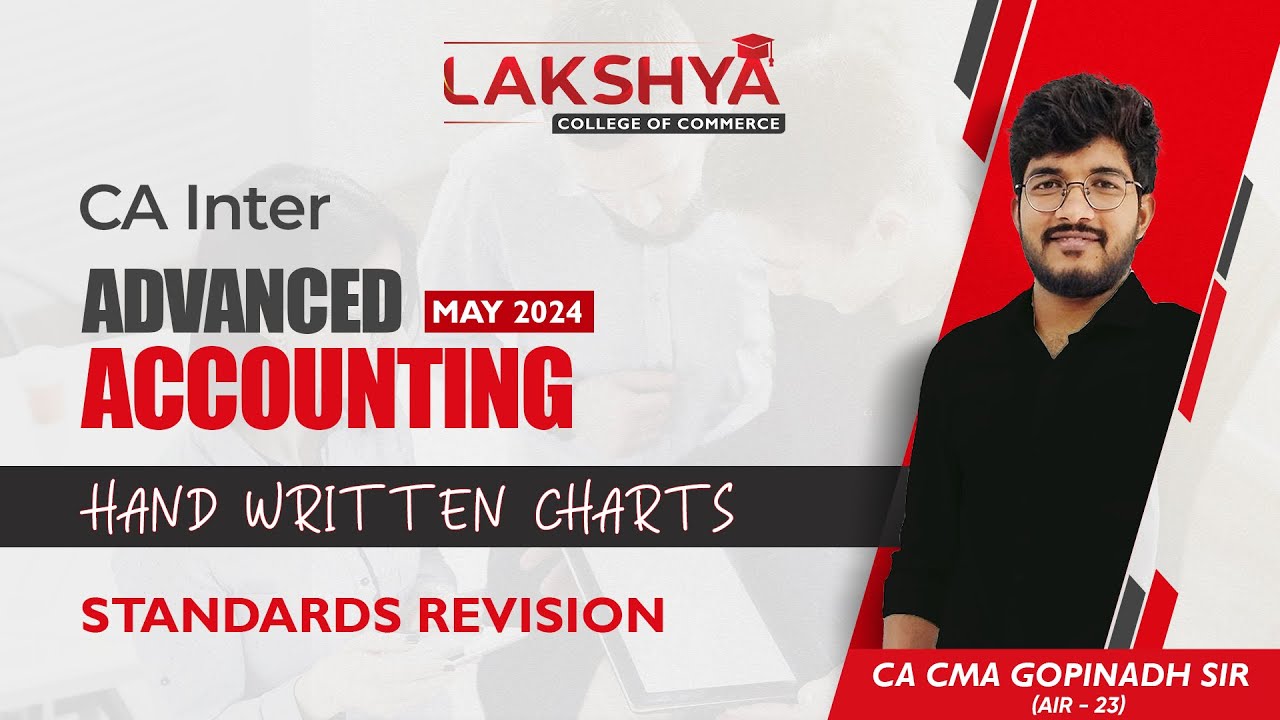 STANDARDS CHARTS || ADVANCED ACCOUNTING || CA INTER MAY 2024 || BY CA CMA GOPINADH SIR(AIR 23)