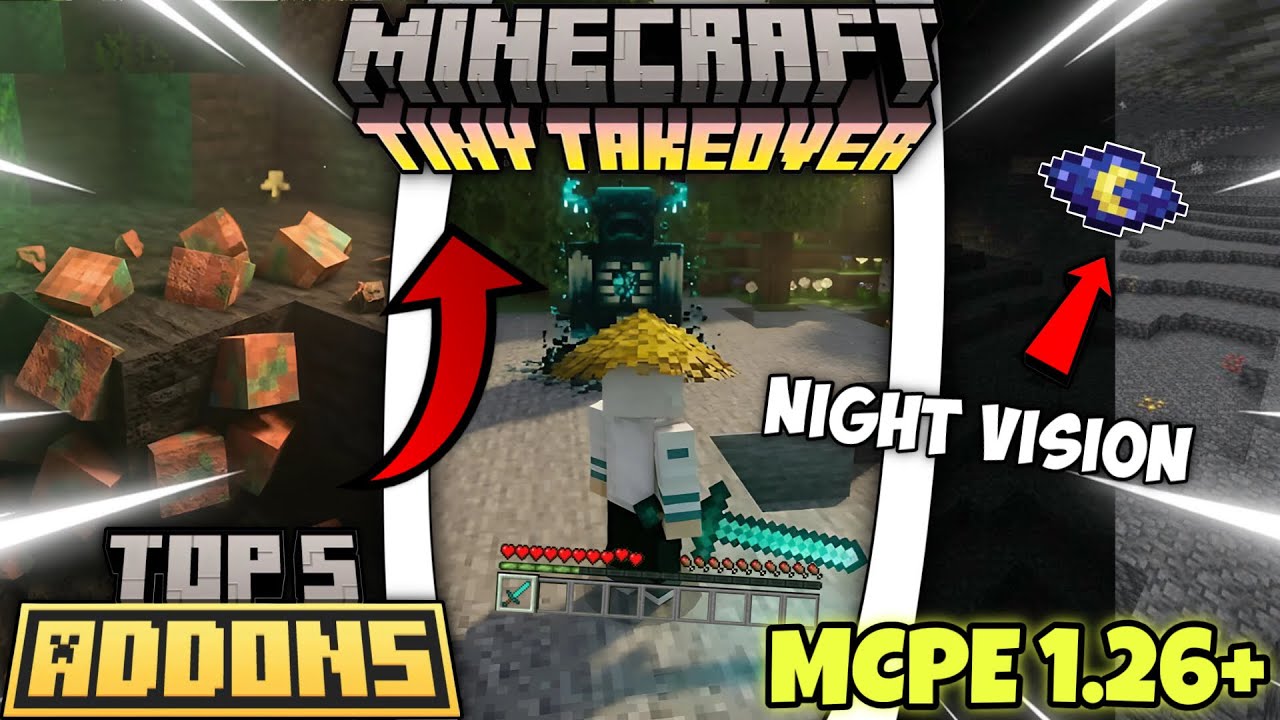 Top 5 Survival Support Addons/Mod for MCPE 1.26+ | How to Download Survival Addons/Mod in MCPE 1.26+