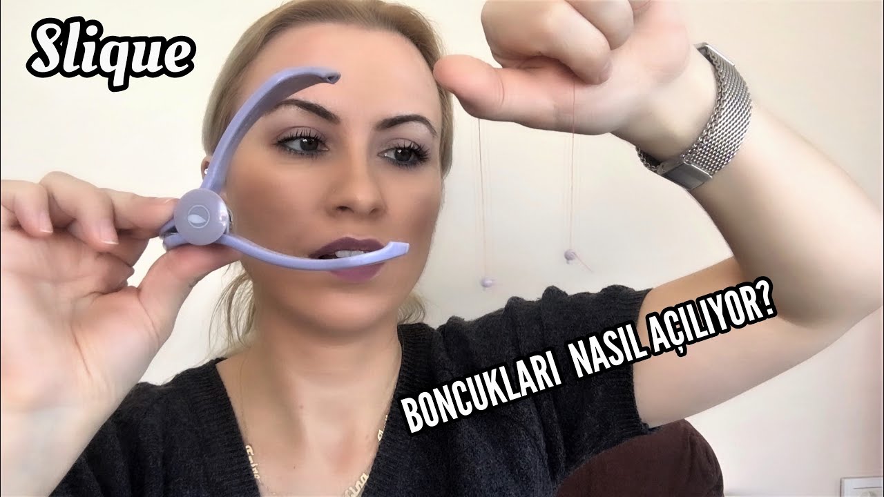 Slique Yüz Alma Aparatına İp Takma | Ayrıltılı Kaş-Bıyık Alma