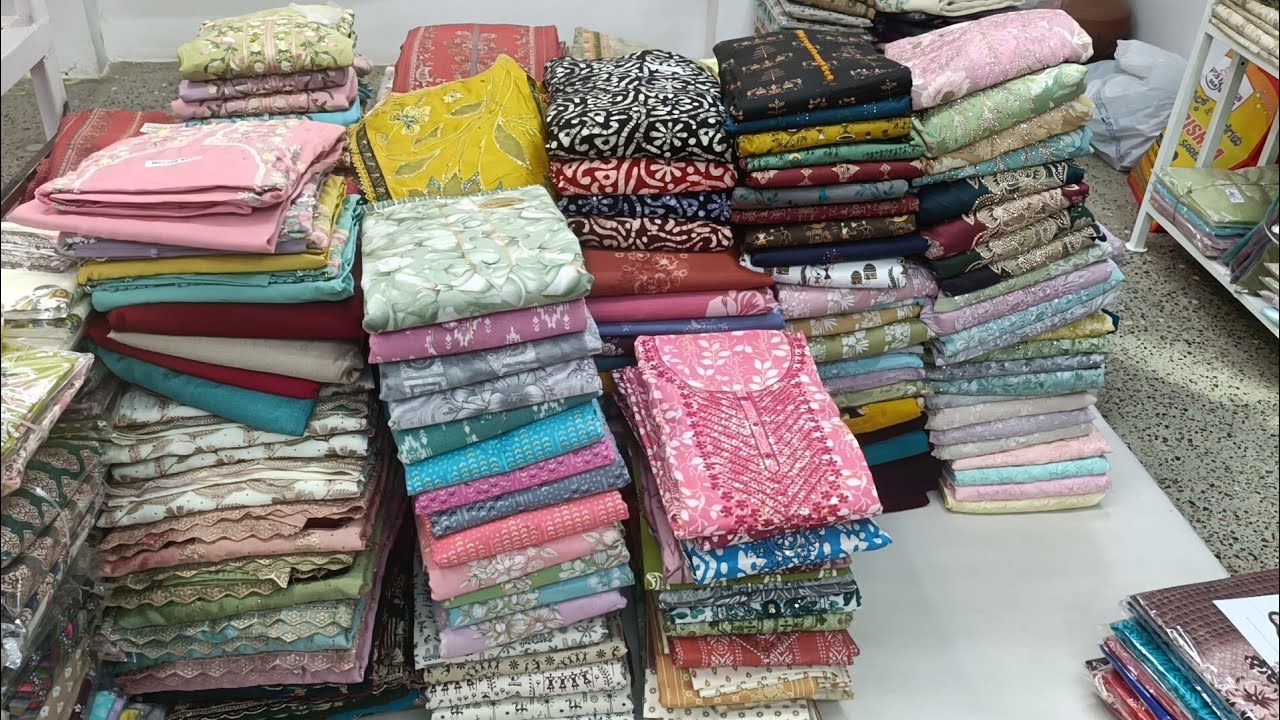 chickpet Bangalore Wholesale unstitched dress materials || single piece courier available