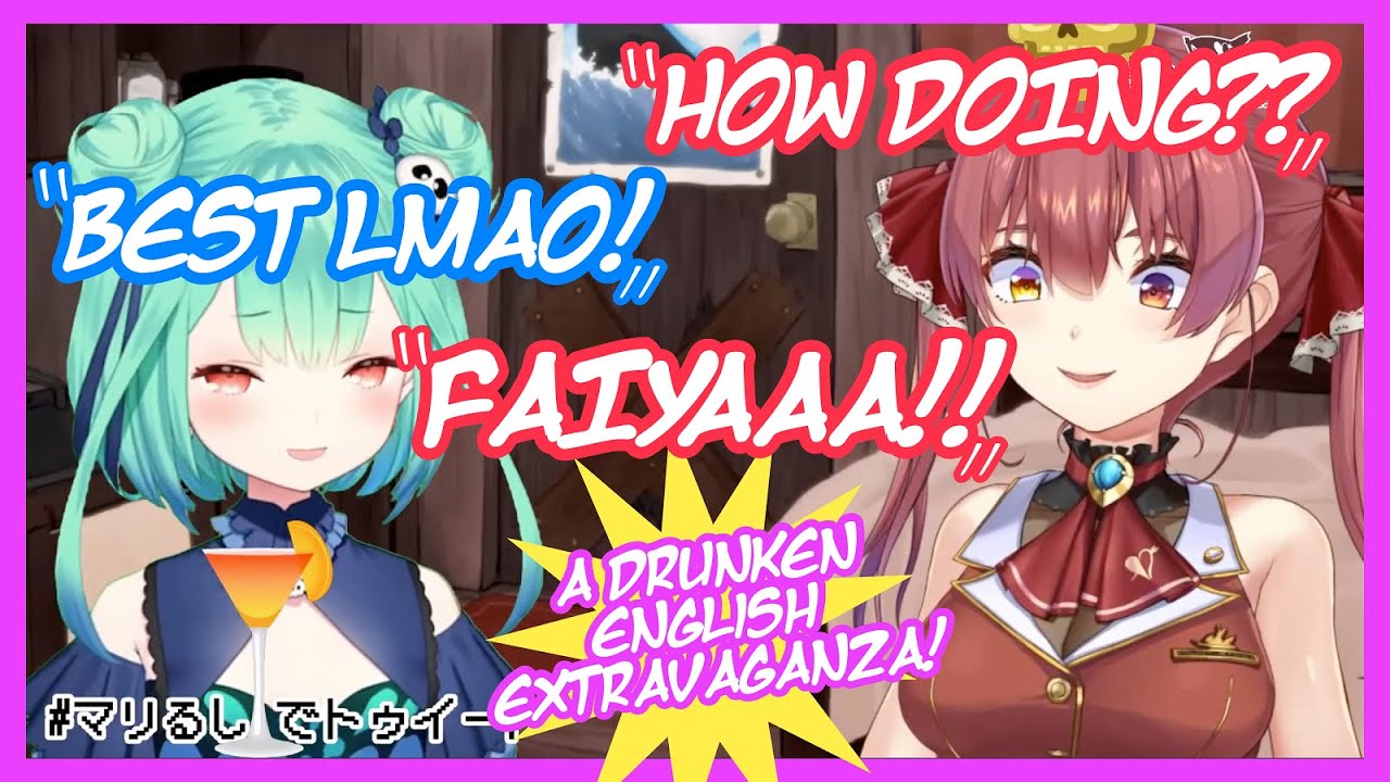 Marine Shows Off her English & Teases Rushia's ₗₐ𝒸ₖ ₒ𝒻 Boing Boing [ENG]