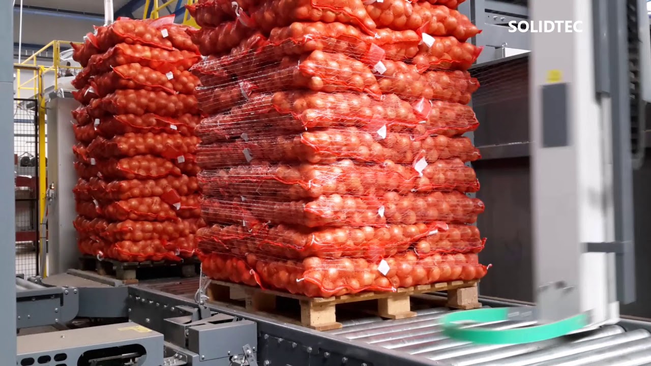 Automatic palletizing line
