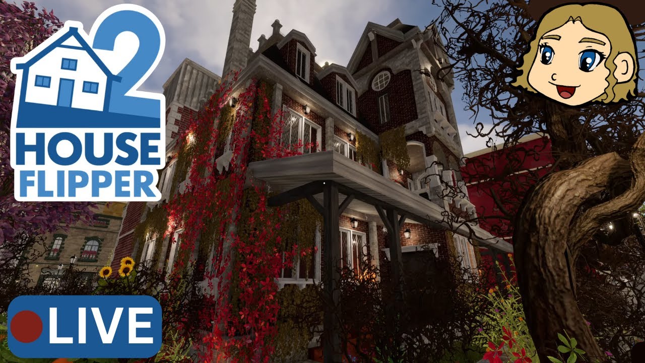 House Flipper 2 - Headmaster's Office & More To Magic Academy!! Stop By Guys! - Live Stream Pt. 116