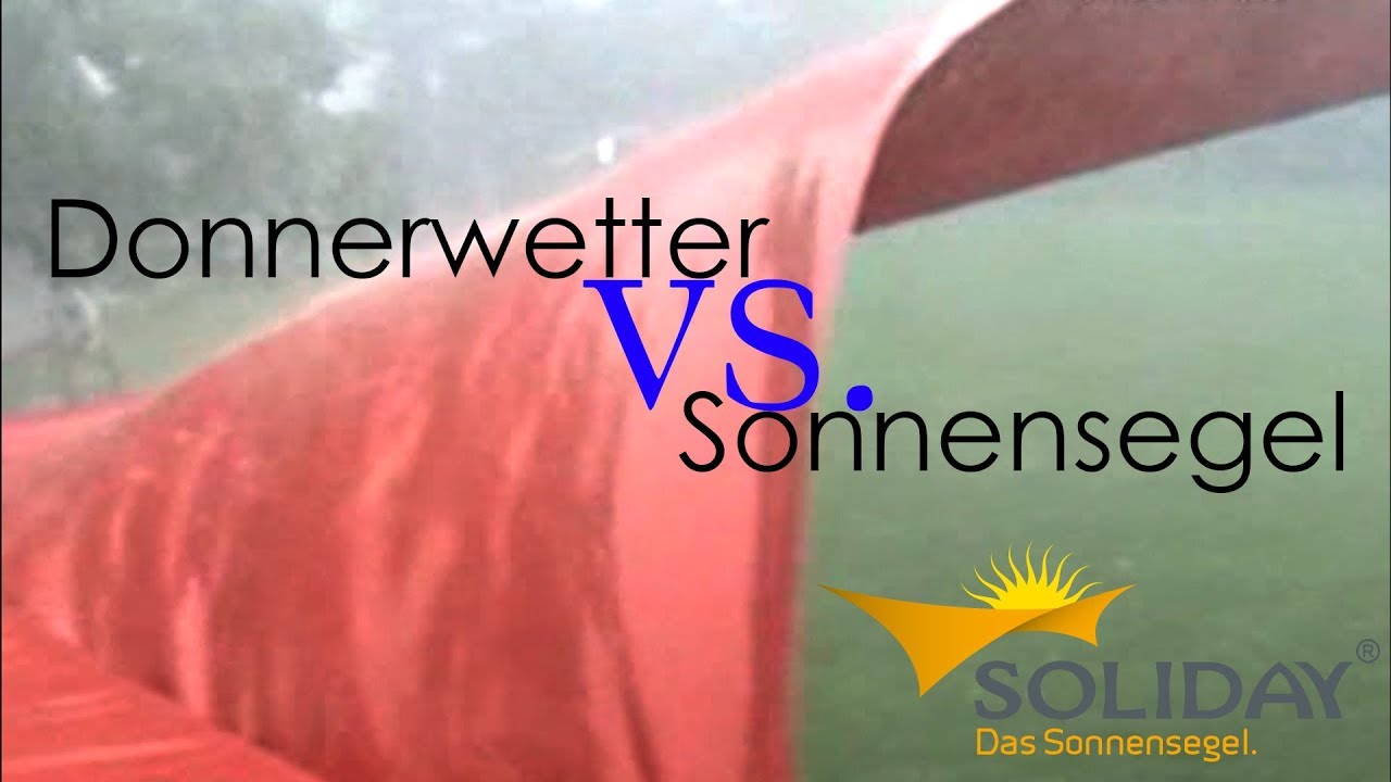 Langzeittest und Belastungsprobe eines Soliday C Sonnensegels
