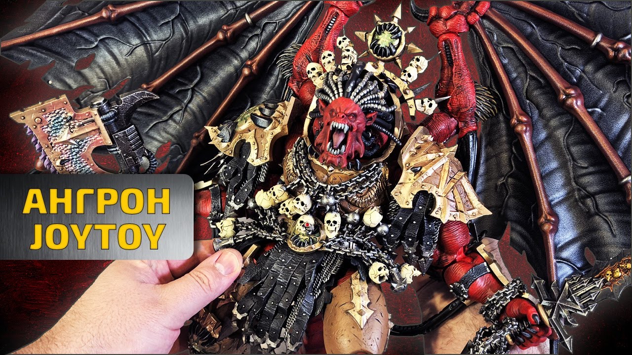 Обзор фигурки Ангрона - примарха Пожирателей Миров из Warhammer 40K от Joy Toy
