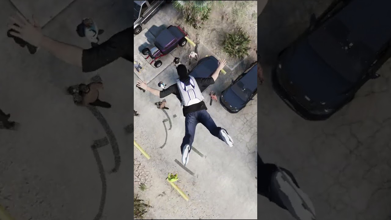 Parachute Fails above car meet in GTA RP #shorts
