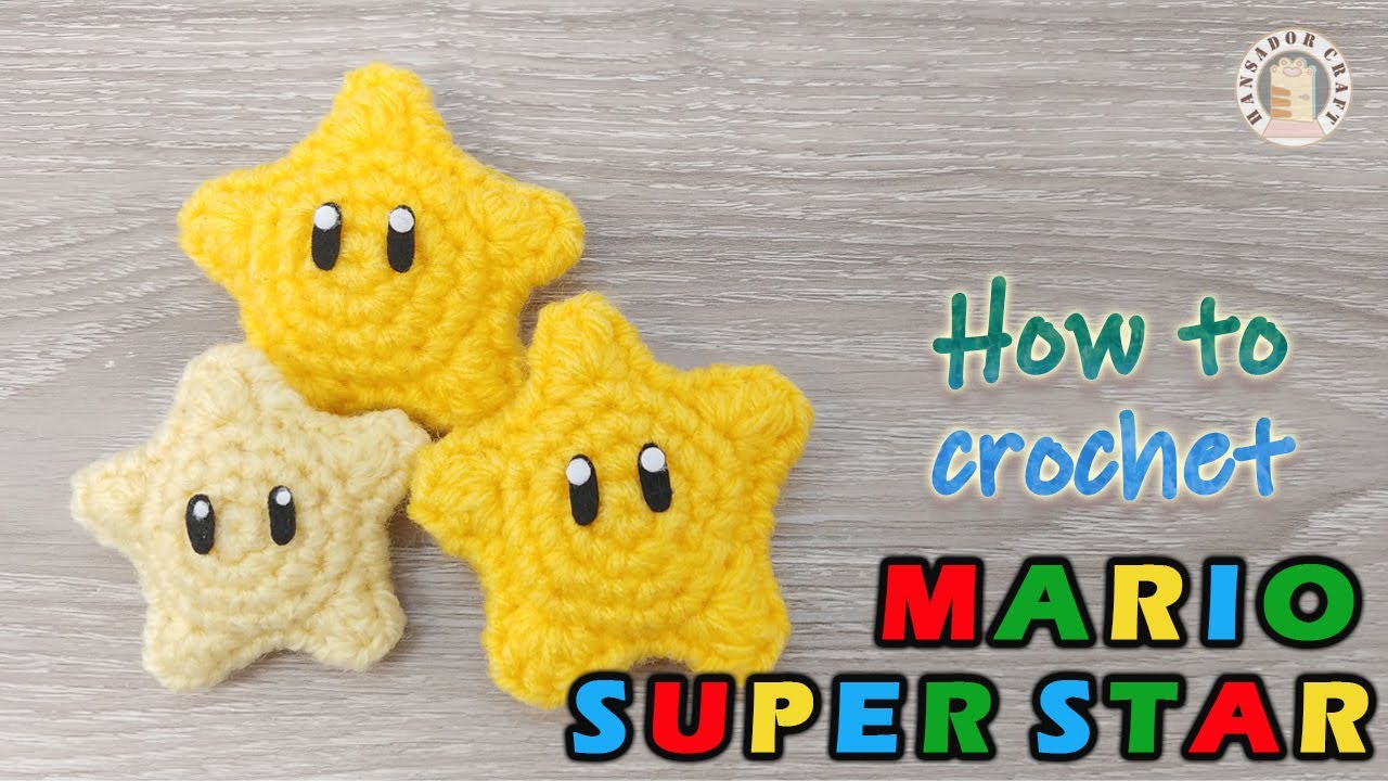Crochet #028 Amigurumi Mario Super Star | How to crochet Mario Star | Crochet Tutorial | Super Mario