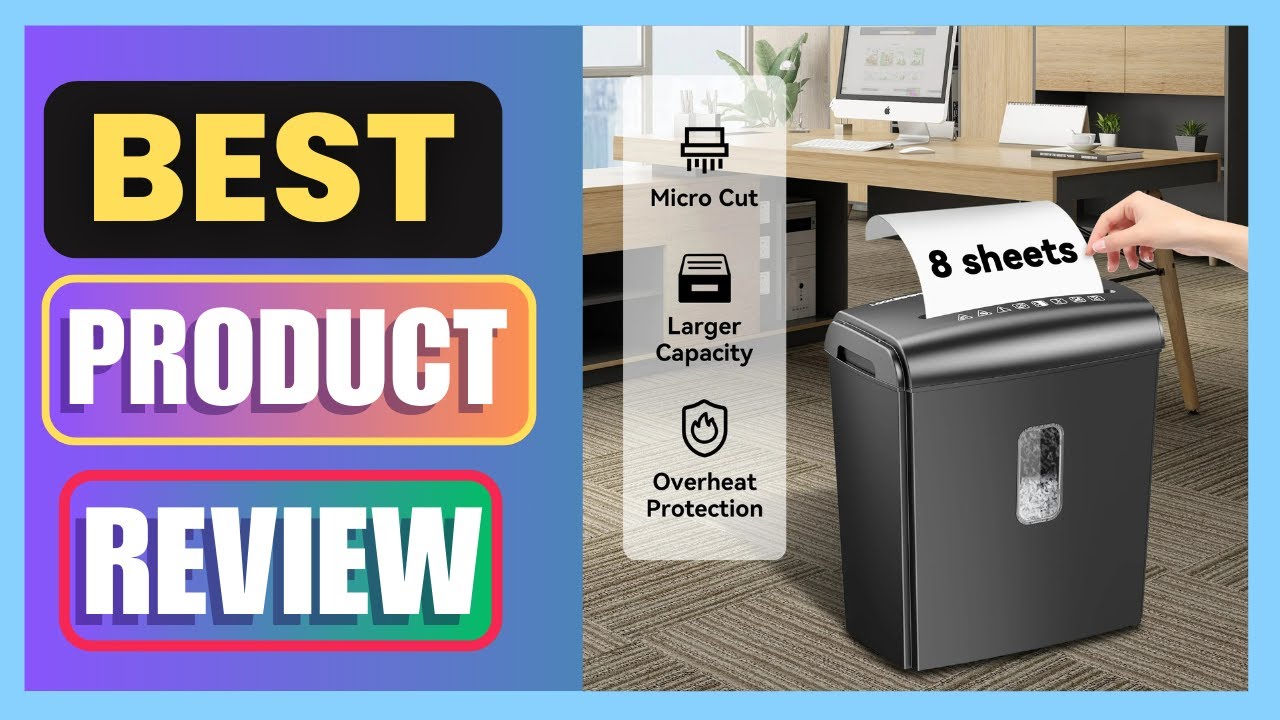 Best Deli 8-Sheet Micro Cut Paper Shredder