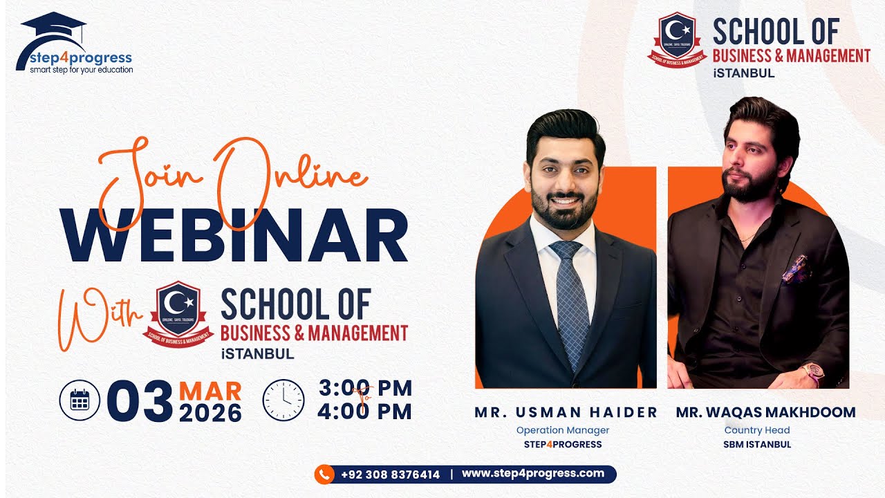 Exclusive Webinar with School of Business & Management (SBM) Istanbul – In Collaboration with S4P
