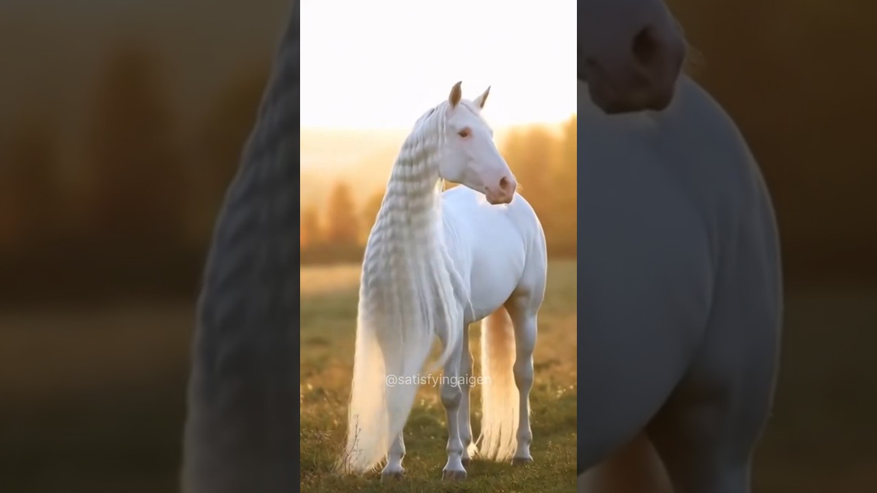 This White Horse is Absolutely Stunning  🐴😍 