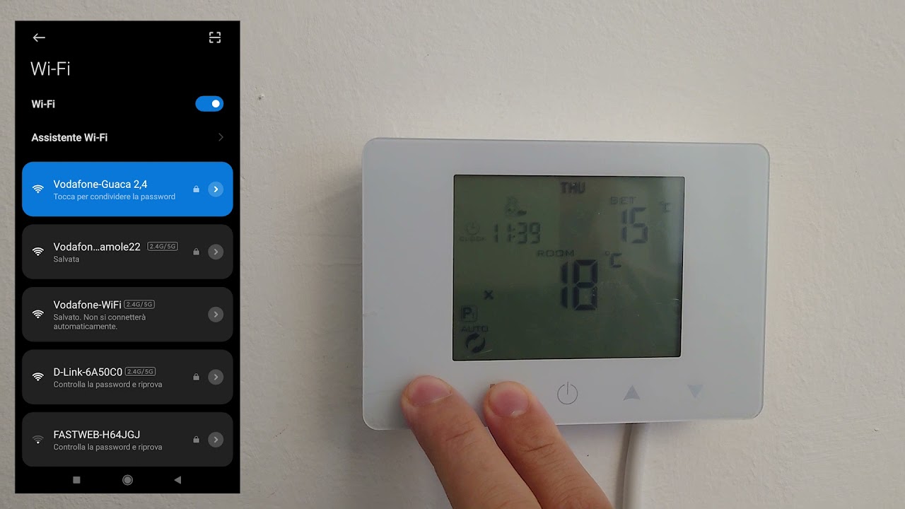 A2ZWORLD | Termostato Digitale Modalità Di Collegamento AP Al Modem Di Casa