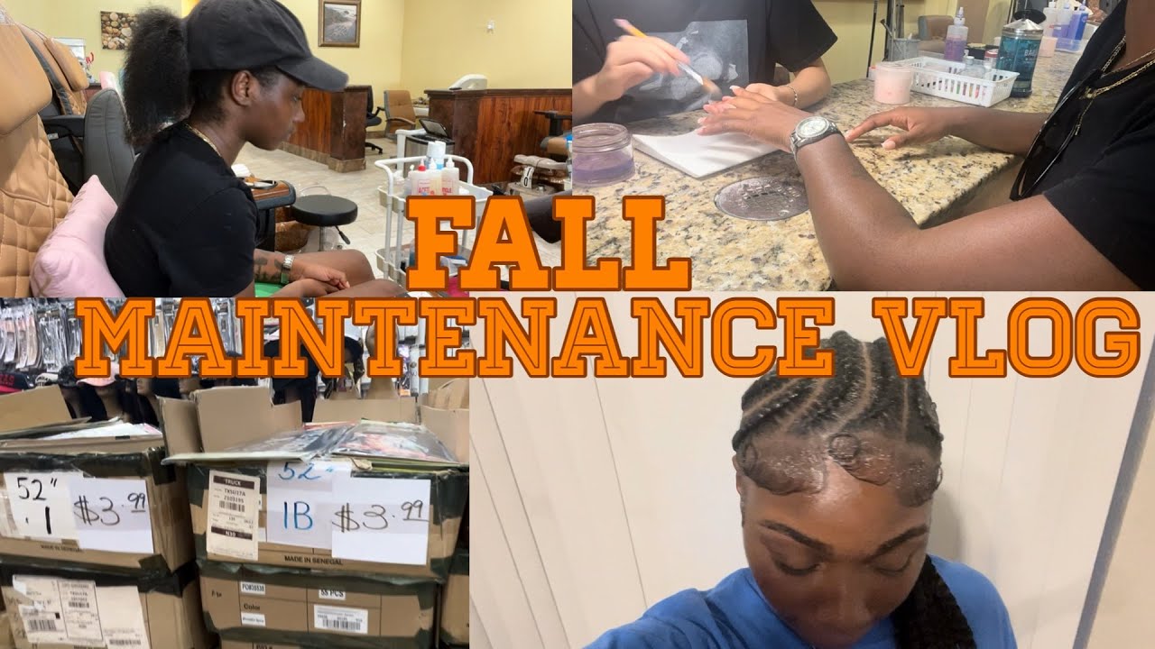 FALL MAINTENANCE VLOG : eyebrows,nails ,new hairstyle etc 