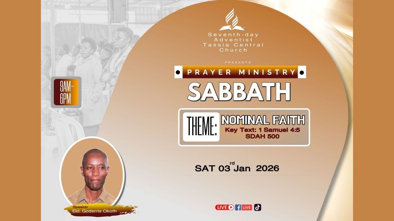 PRAYER MINISTRY SABBATH  [ NORMINAL FAITH BY ELDER GODDEERIS OSEWE]