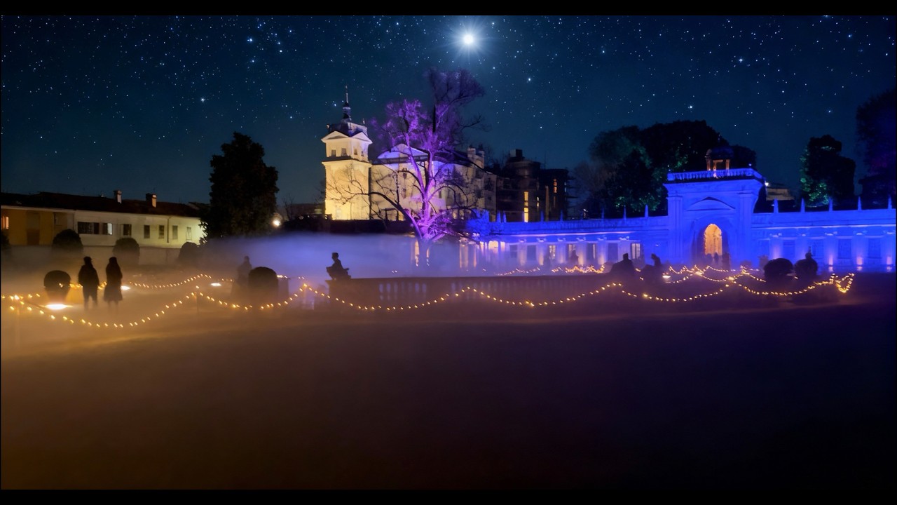 INCANTO DI LUCE - VILLA LITTA LAINATE INSTALLAZIONE IMMERSIVA LIGHT ART NATALIZIA