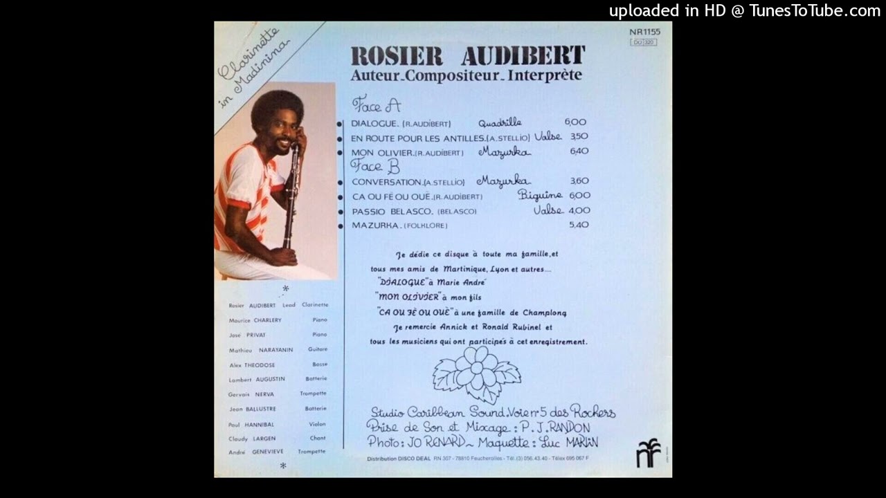 ROSIER AUDIBERT: MON OLIVIER(Mazurka) - A/C & CLARINETTE: ROSIER AUDIBERT