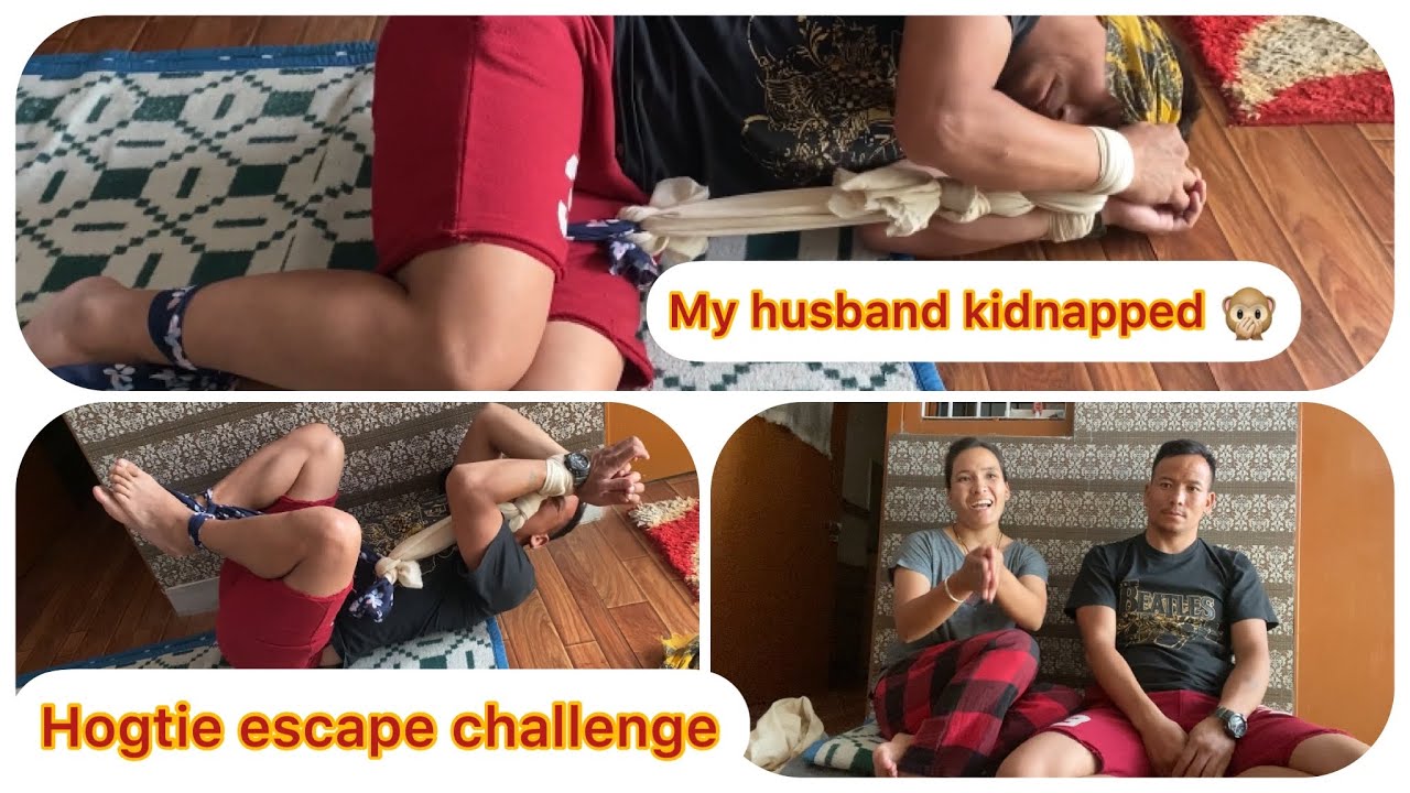 #hogtie escape challenge to my husband#tibetan youtuber