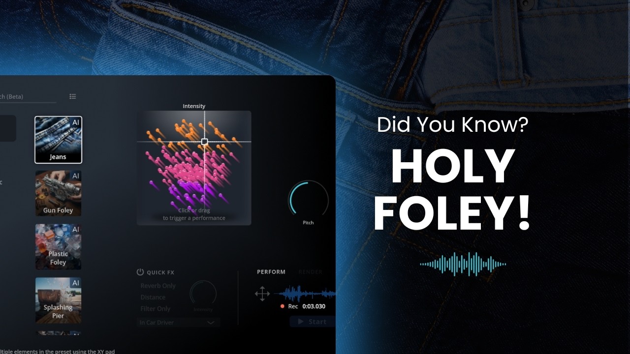 Need Foley SFX? No Foley Budget? No Problem