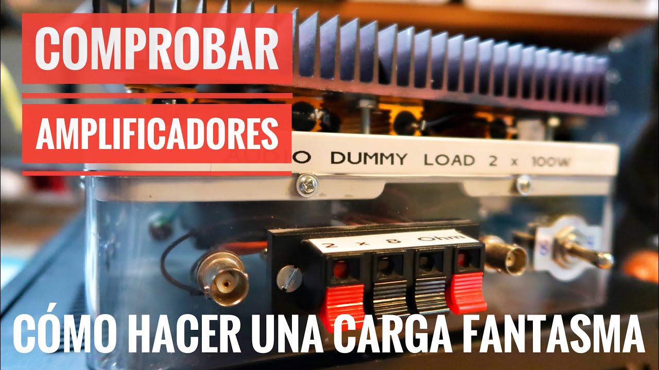 Como hacer una CARGA FANTASMA de 8 ohm para comprobar amplificadores de audio.