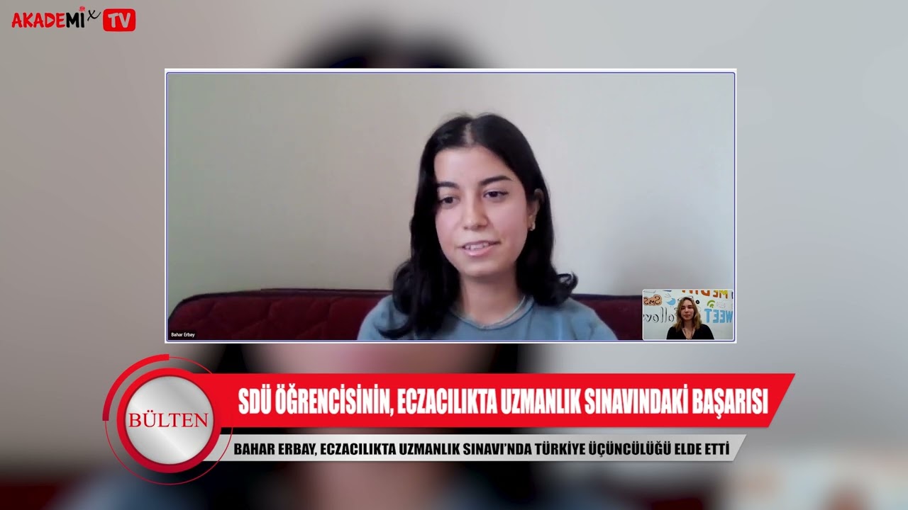 Bülten - Eczacılıkta Uzmanlık Sınavı, Türkiye 3.sü SDÜ'de!