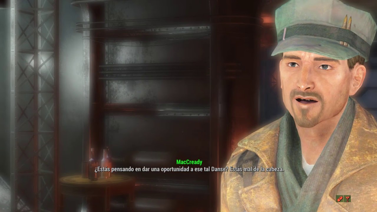 FALLOUT 4 / REACCIONES DE COMPAÑEROS A LA ORDEN DE EJECUTAR A DANSE (SPOILERS) - ESPAÑOL