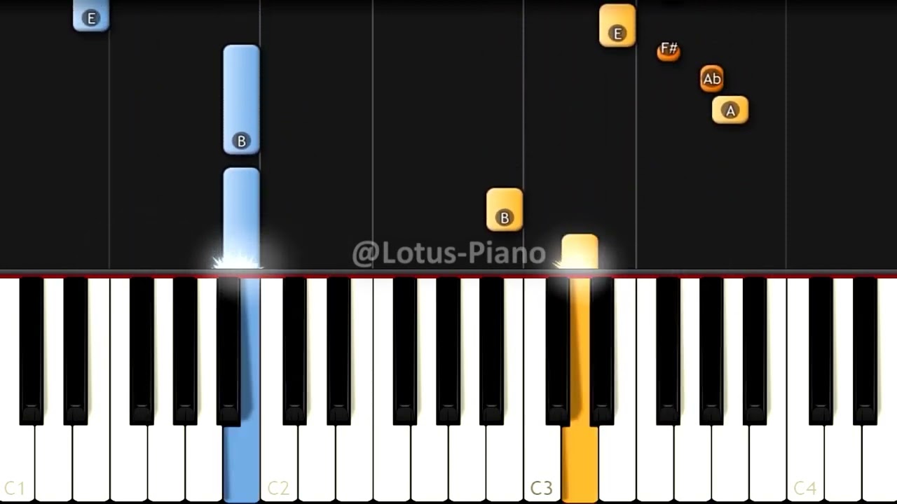 Billie Eilish  -  LAMOUR DE MA VIE  \ LOVE OF MY LIFE  -  EASY Piano Tutorial