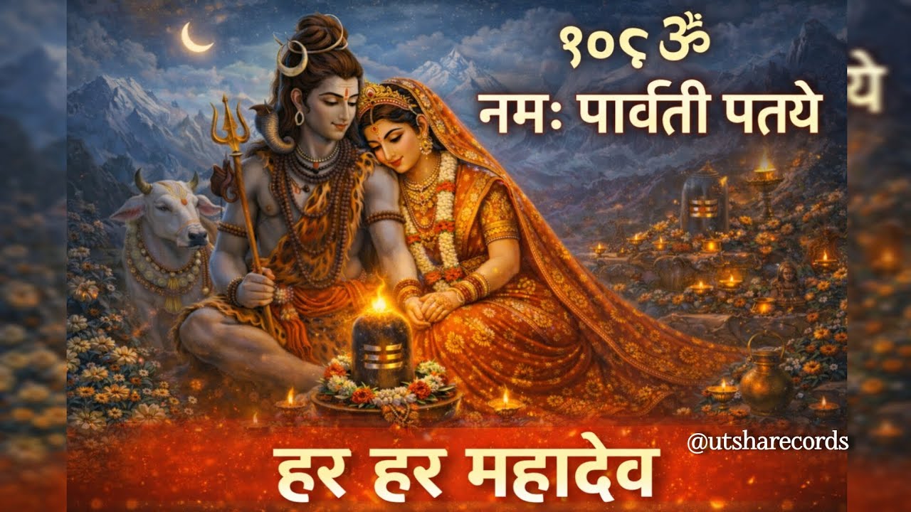 108 ॐ नमः पार्वती पतये हर हर महादेव | Om Namah Parvati Pataye Har Har Mahadev | Shivratri Special