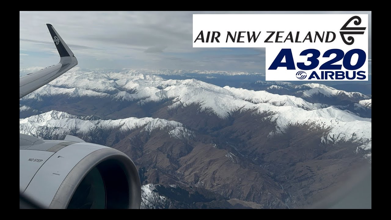 Air New Zealand A320 - Melbourne to Queenstown, NZ - STUNNING Approach!! 🇳🇿 {Full Flight Report}