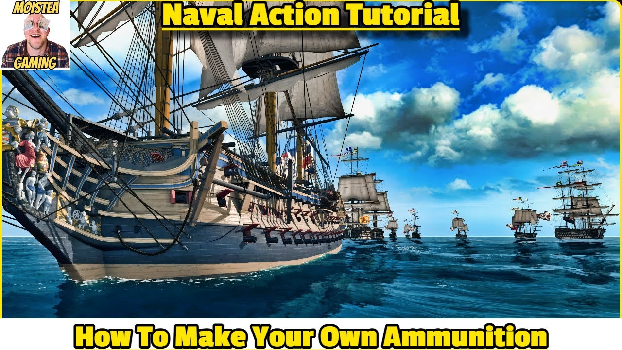 make your own gunpowder NOW || Naval Action Tutorial || MoisTea Gaming