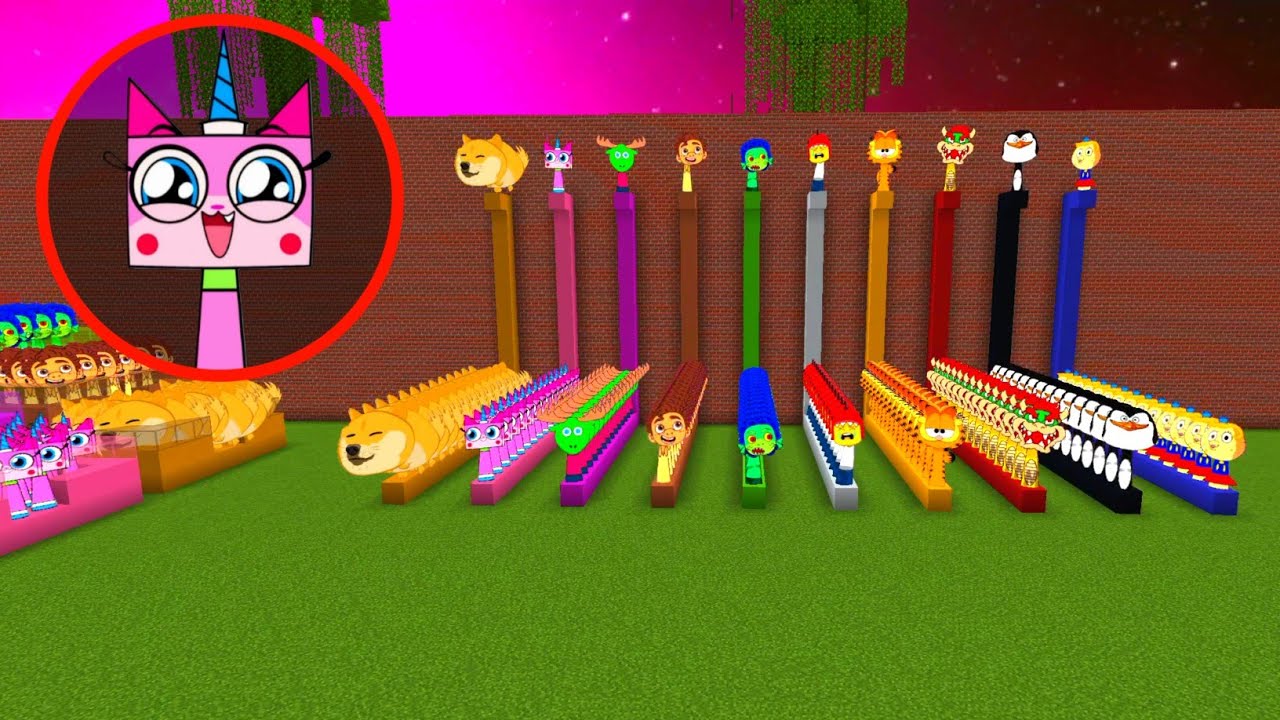 Sprunki OC Unikitty Added In Colored Lines Minecraft PE