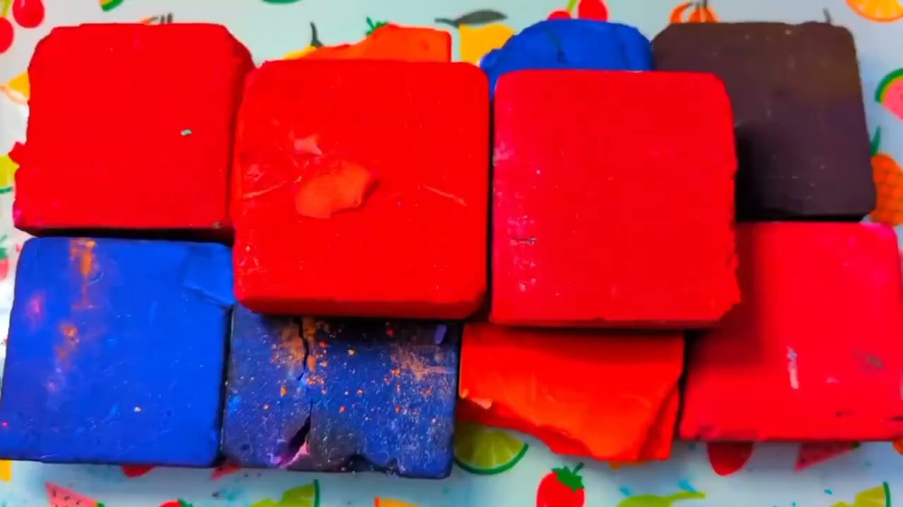 Dyed Colourful Gymchalk of different Textures | ASMR | Oddlysatisfying & Relaxing 