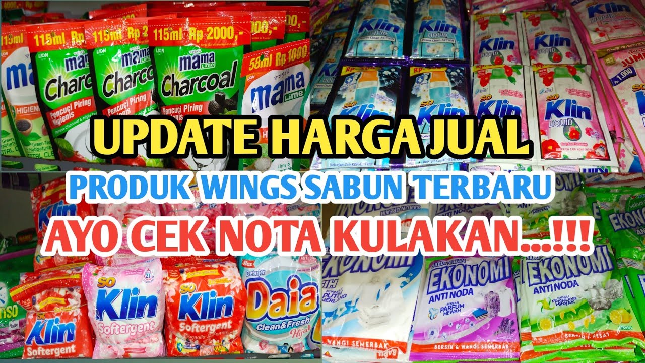 UPDATE HARGA JUAL PRODUK WINGS SABUN TERBARU || TOKO SEMBAKO KECIL TAPI LENGKAP