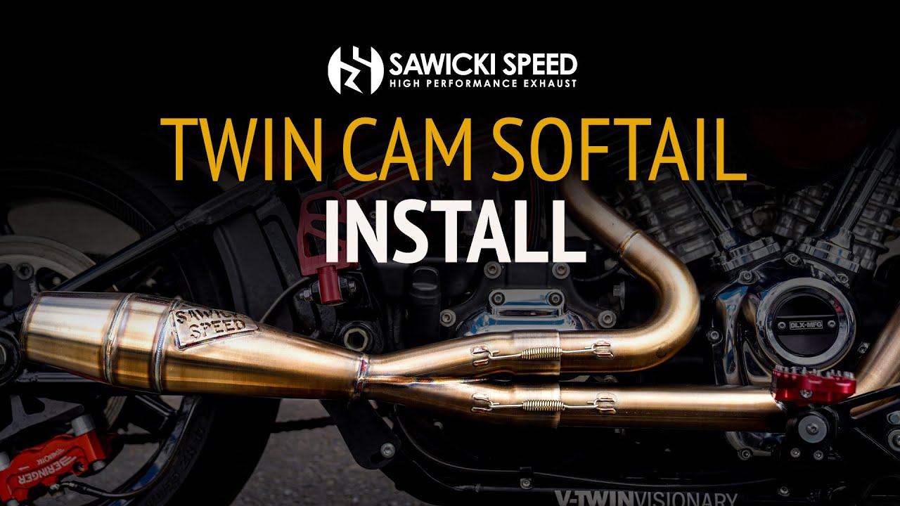 Sawicki Speed Harley Twin Cam Softail Exhaust Install Instructions