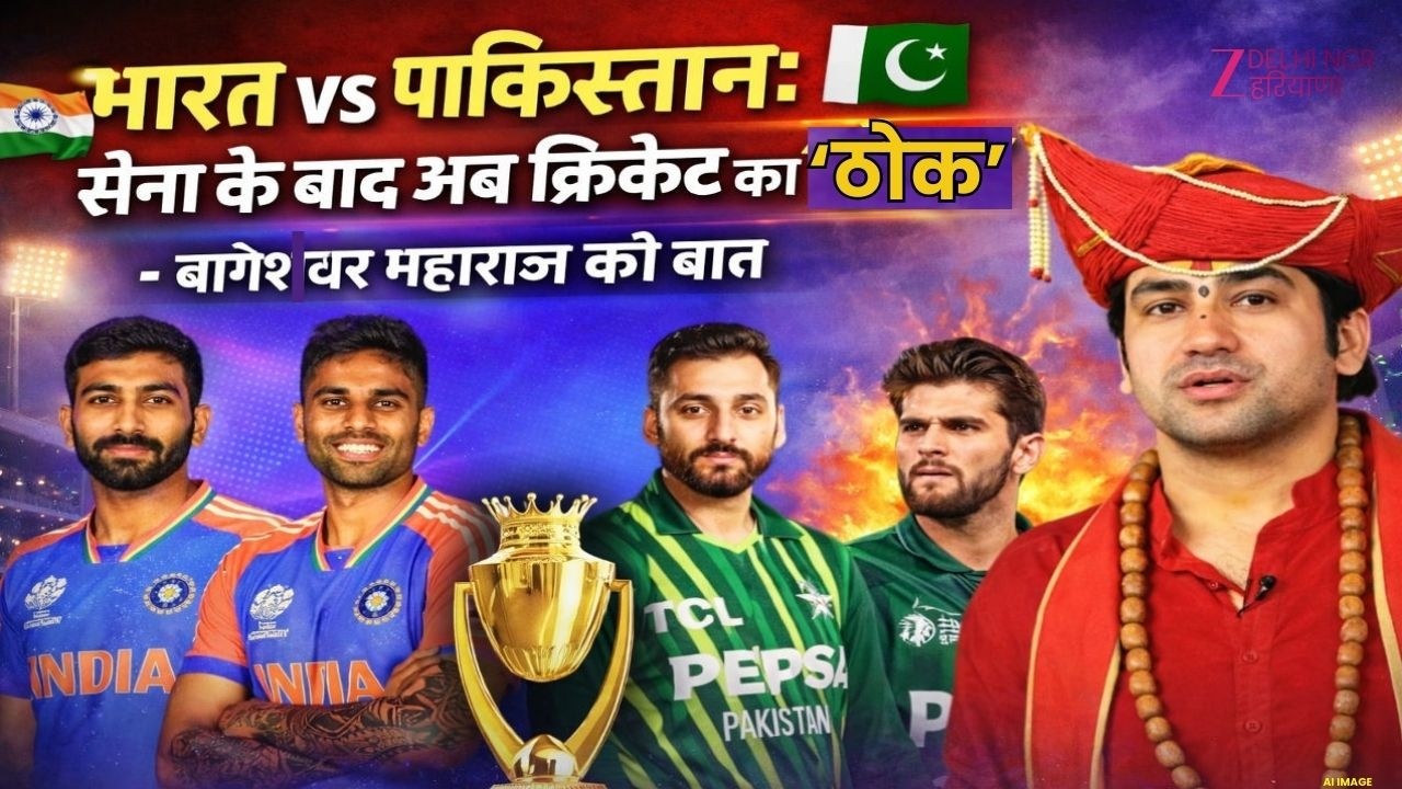 “ Dhirendra Krishna Shastri On India Vs Pakistan :  क्रिकेटरों का ‘ठोक’ – बाबा बागेश्वर की बात”