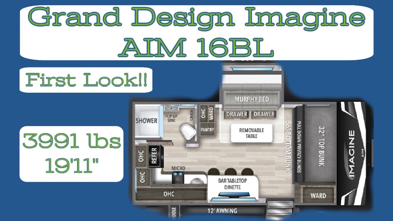 NEW 2024 FLOORPLAN from Grand Design RV  // Imagine AIM 16BL  // World Debut  //SUV Towable