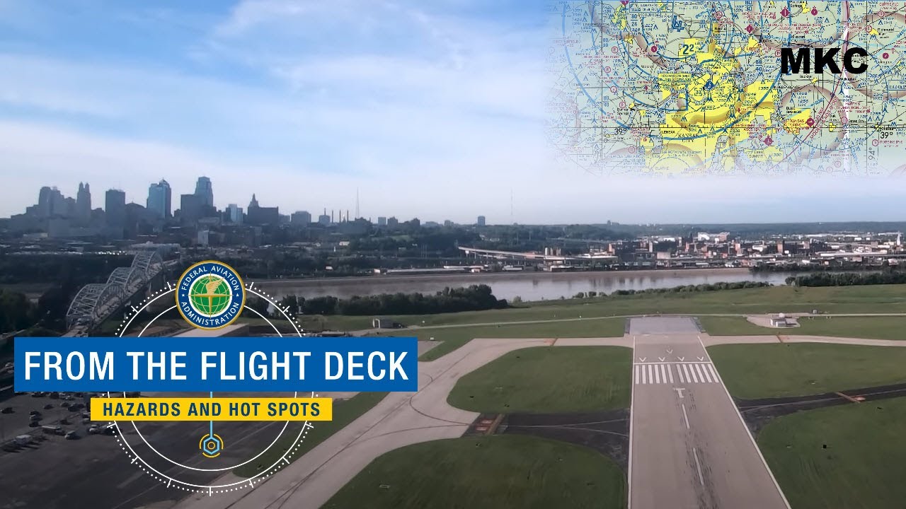 From The Flight Deck – Kansas City Downtown Airport, MO (MKC)