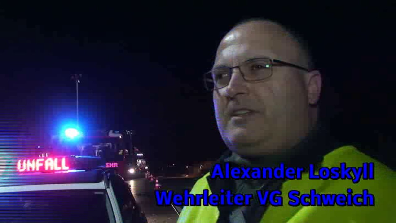 Schwerer Unfall H&ouml;he Rastplatz Rivenich
