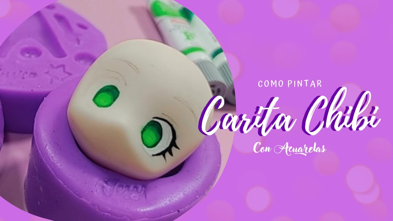 Como pintar la carita Anya Forger con acuarelas
