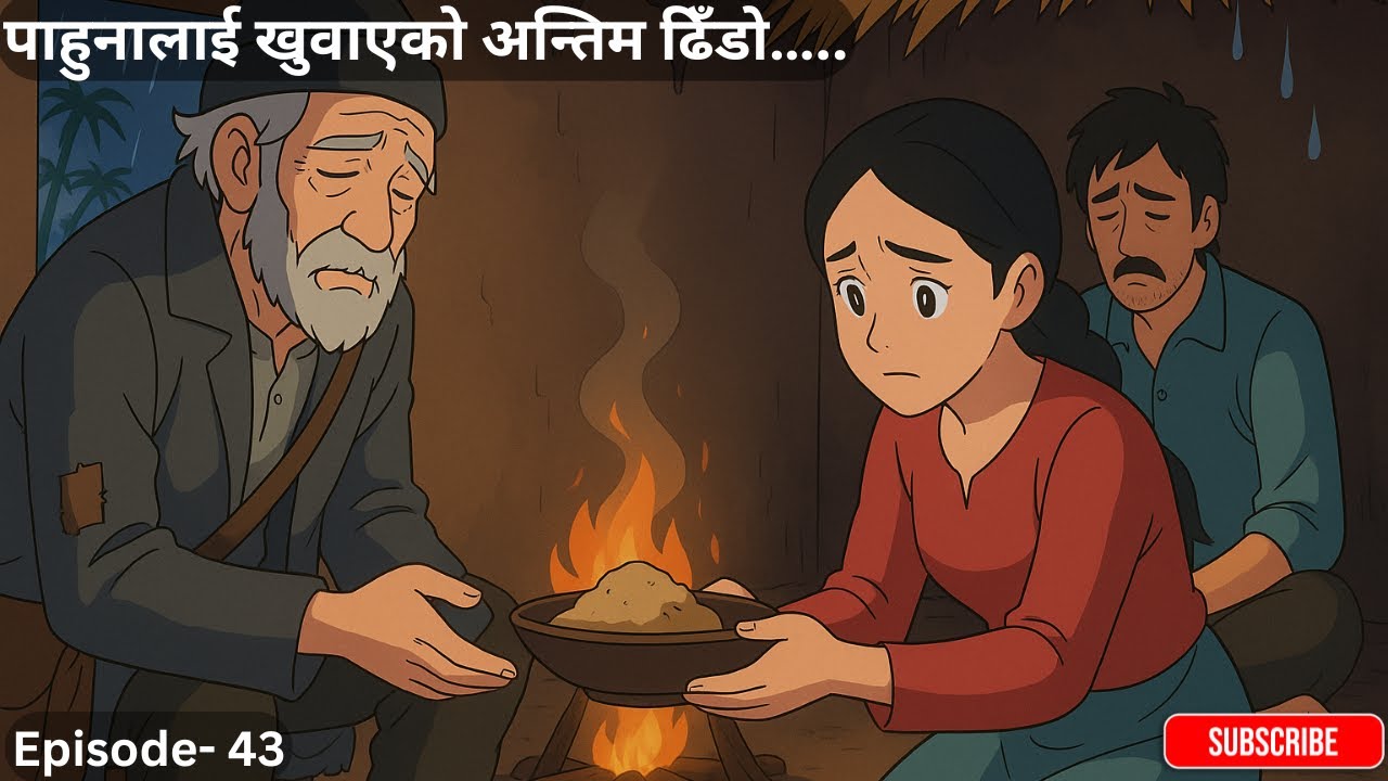 पाहुनालाई खुवाएको अन्तिम ढिँडो….... - Episode - 43 #nepalifolktales #lokkatha #latestnewstories