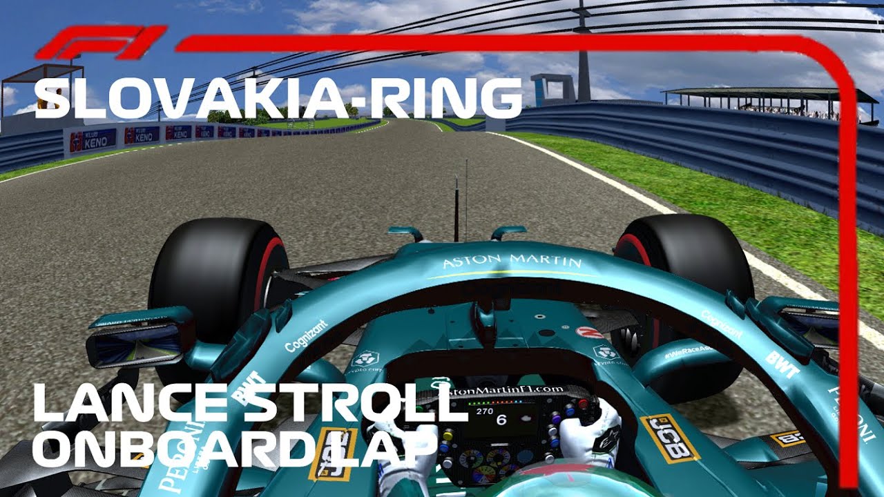 F1 2021 Lance Stroll Onboard Lap Slovakia Ring Circuit | Rfactor F1 2021 (RFactor TVHUD)