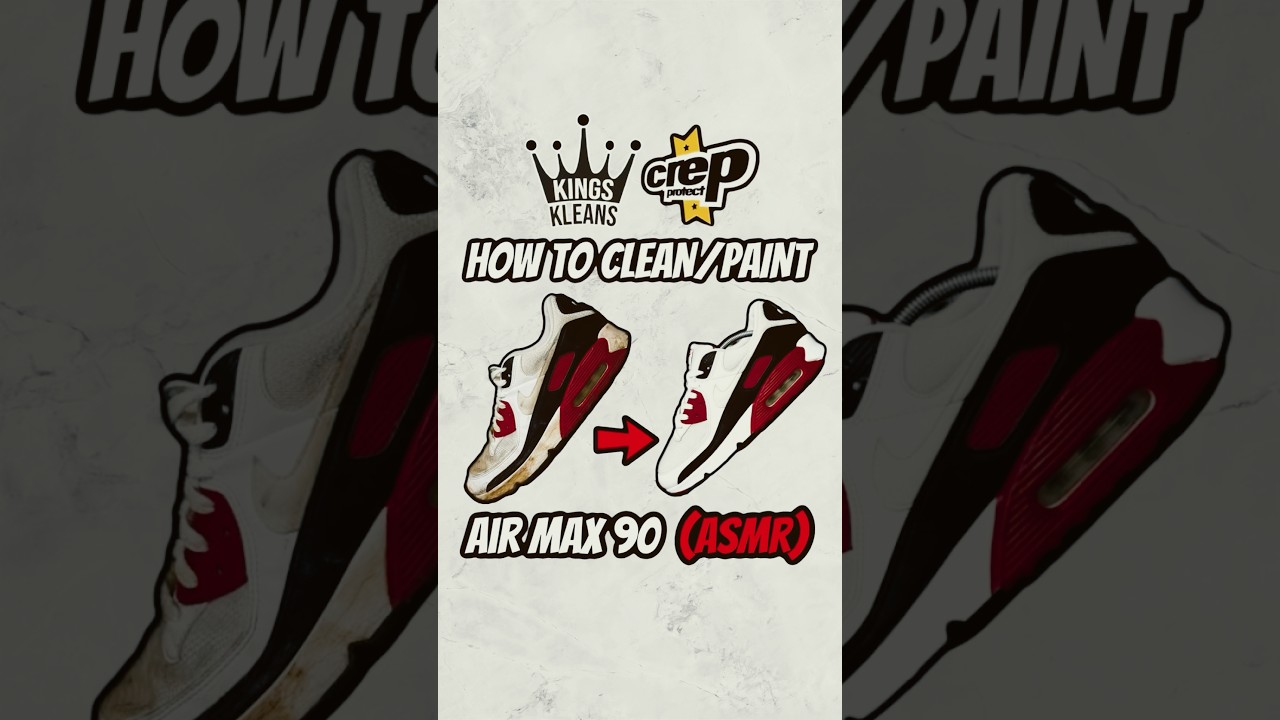 HOW TO CLEAN/PAINT/GLUE NIKE AIR MAX 90 😱🔥