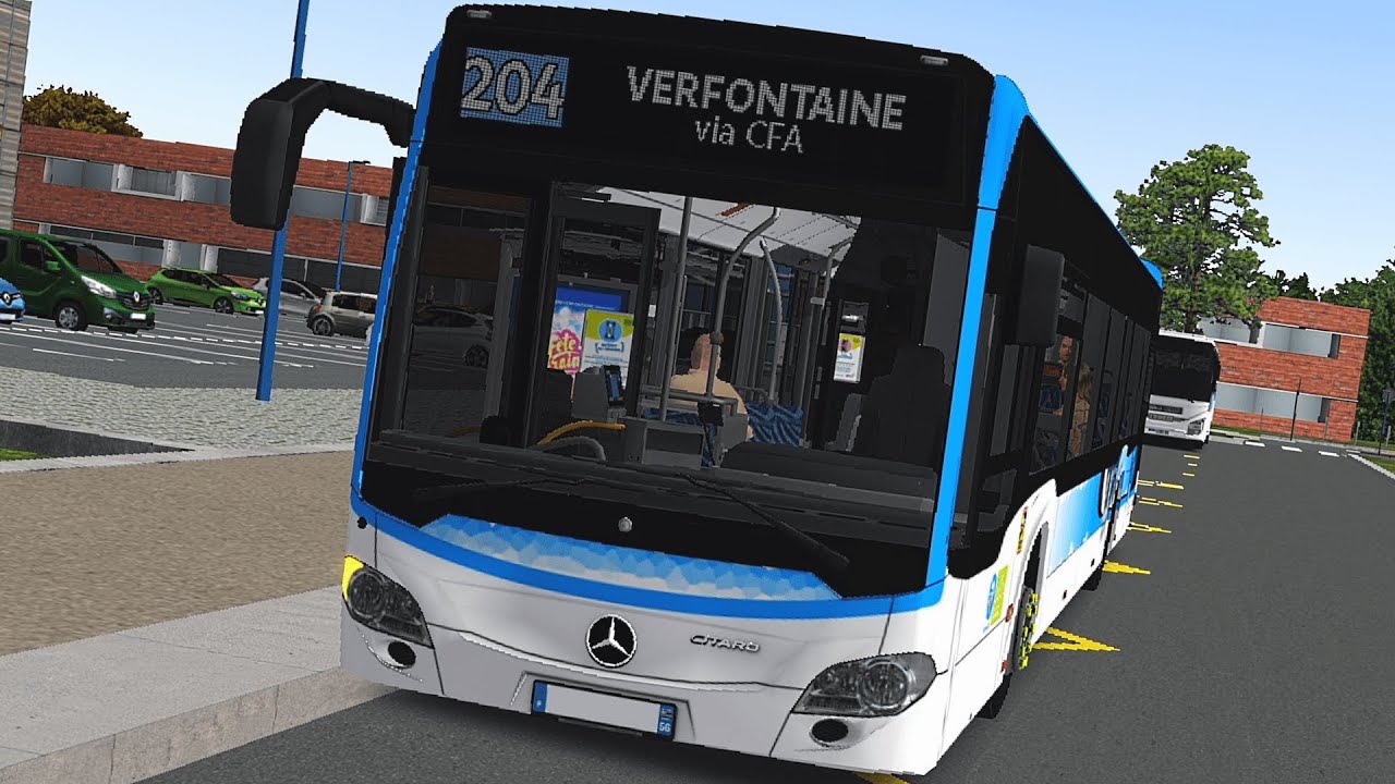 OMSI 2 Saint-Servan v2 | Ligne 204 CFA → Maison Blanche → CFA | Mercedes-Benz Citaro C2 H16.
