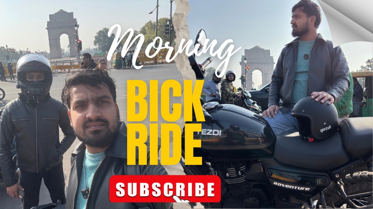 Morning Bike Ride Pe Apme Dost Ke Sath India Gate 