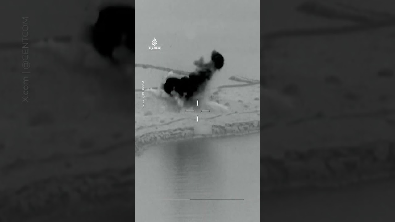 US says Iranian radar sites hit in Goruk and Qeshm Island | AJ #shorts