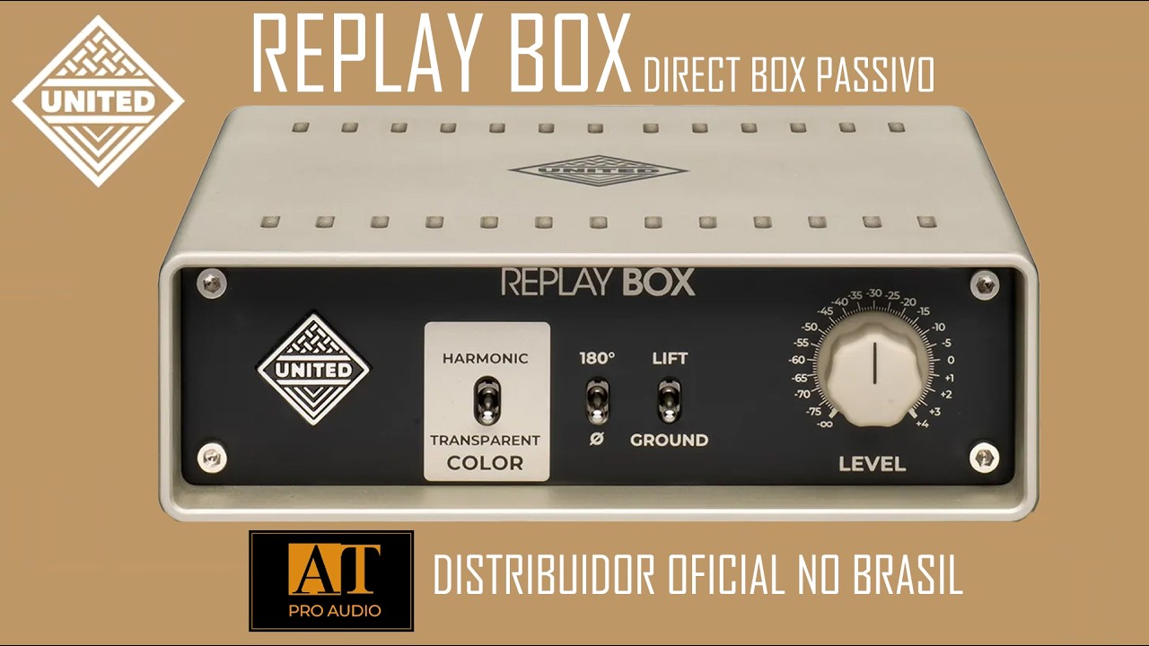 UNITED STUDIO TECHNOLOGIES REPLAY BOX DIRECT BOX PASSIVO - AT PROAUDIO BRASIL