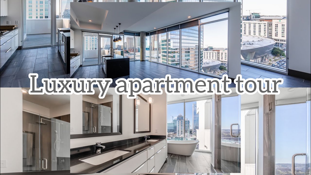 Luxury Downtown Charlotte apartment/Uptown 550.Take this tour with me.