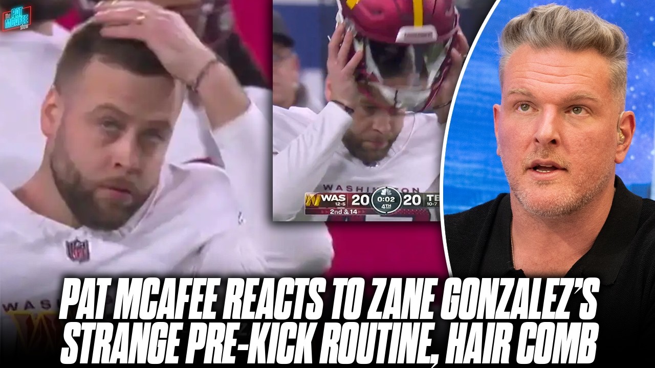 What Was With Zane Gonzalez Fixing His Hair, Helmet On Game Winning Field Goal? | Pat McAfee Show