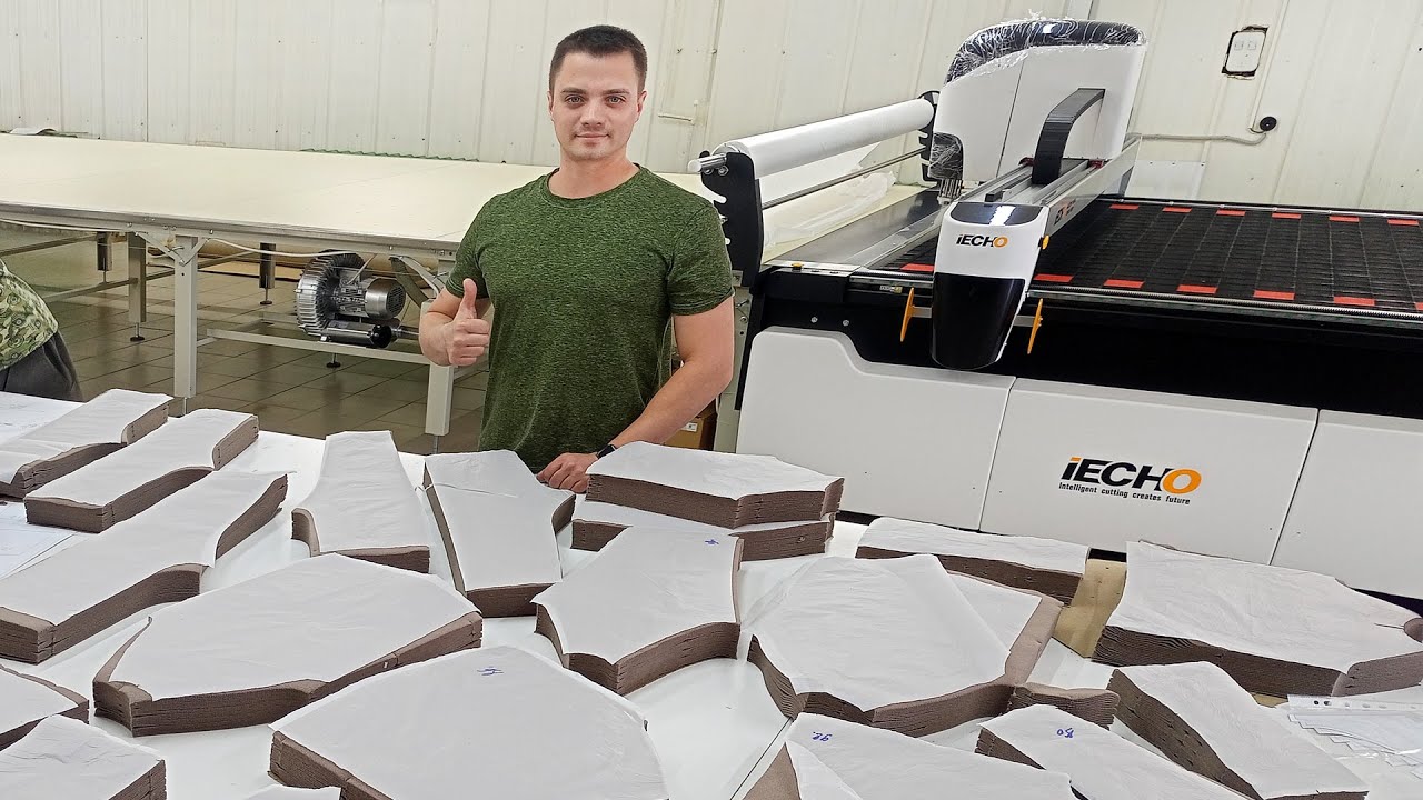 Автоматический настилочно-раскройный комплекс iECHO GLSC-1820 в компании ООО 